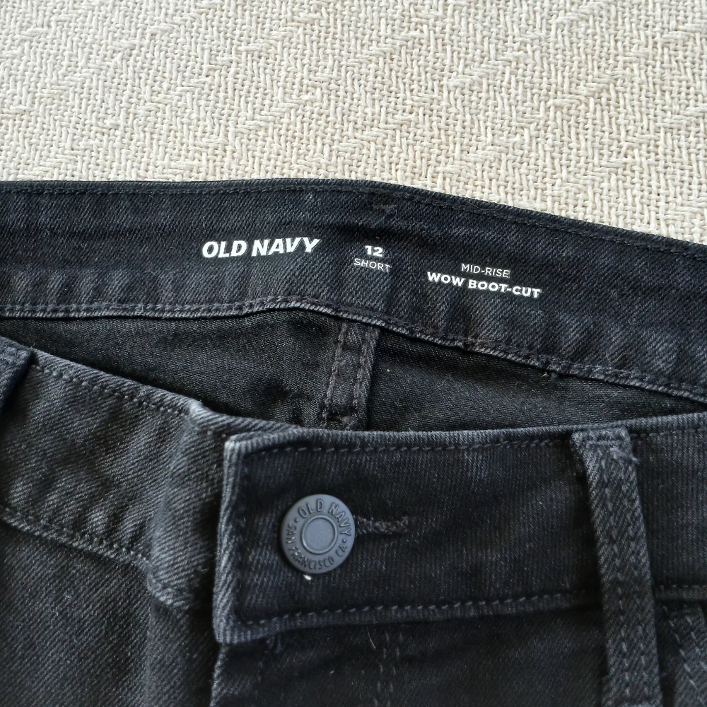 old navy ♡ wow bootcut jeans black 12 grunge indie 90s norm core timeless denim